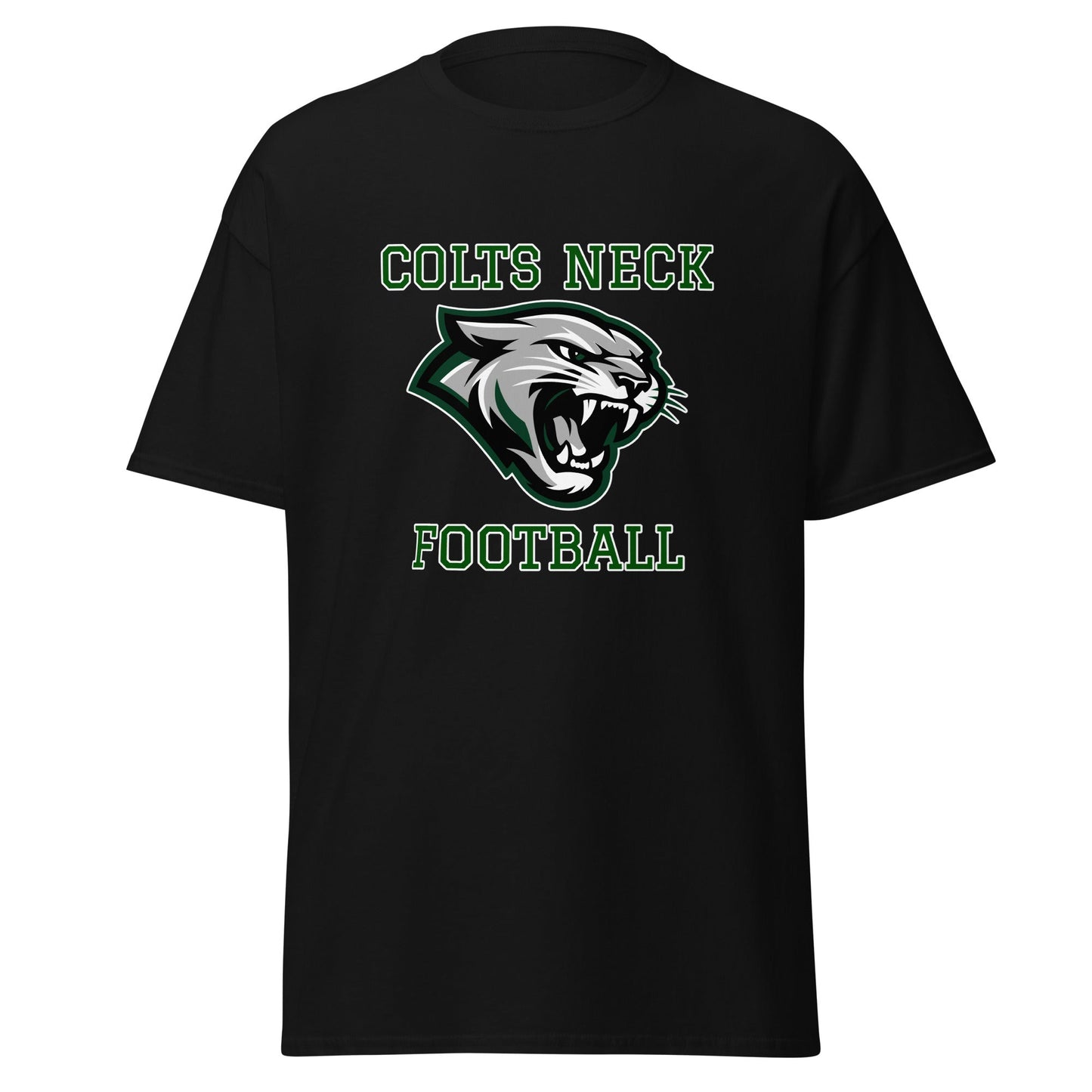 Classic | T-Shirt | Colts Neck Cougars | Youth Tackle Football (AYF) | Green Predator Logo