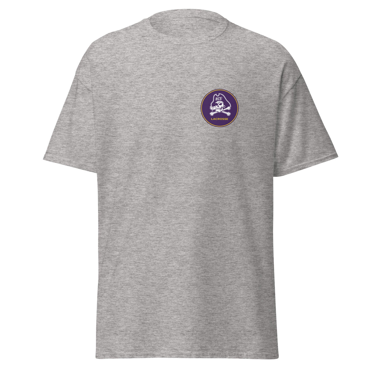 Classic | T-Shirt | ECU Club Womens Lacrosse | Badge Logo
