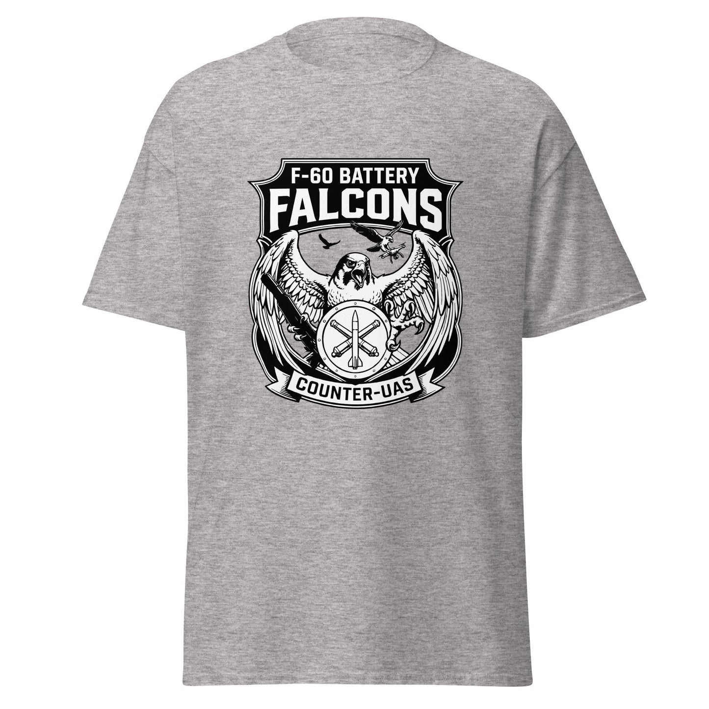 Classic | T-Shirt | F - 60th ADA | Falcon Shield Logo