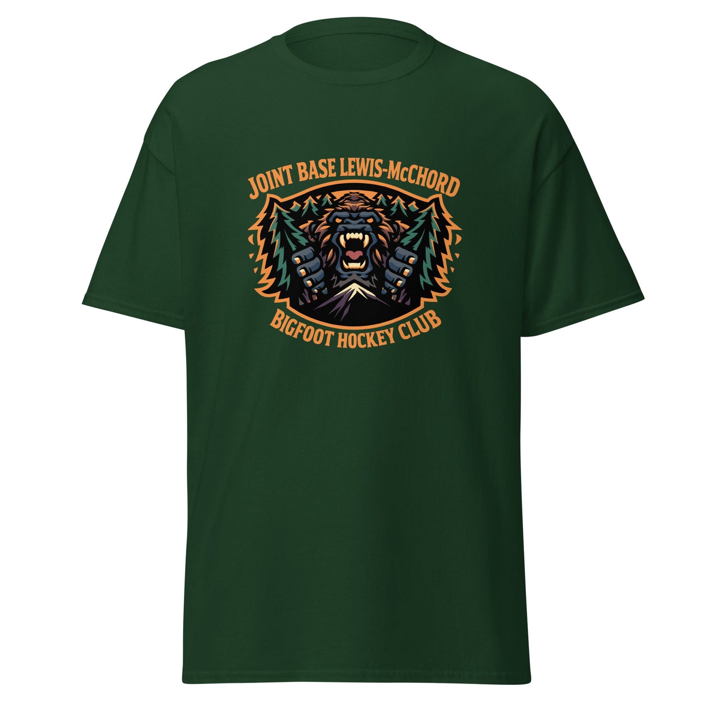 Classic | T-Shirt | JBLM Bigfoot Hockey Team | Mascot Logo