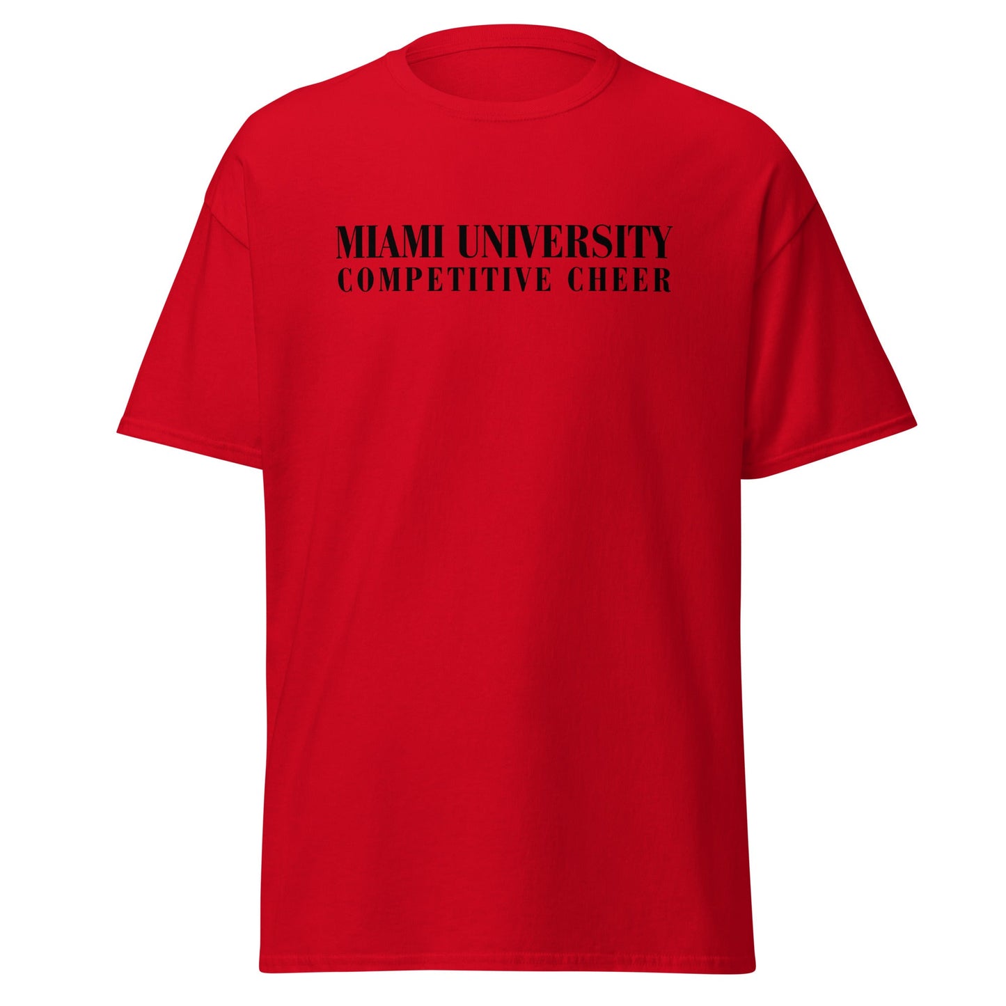 Classic | T-Shirt | Miami University Competitive Cheer Team | Alt Logo