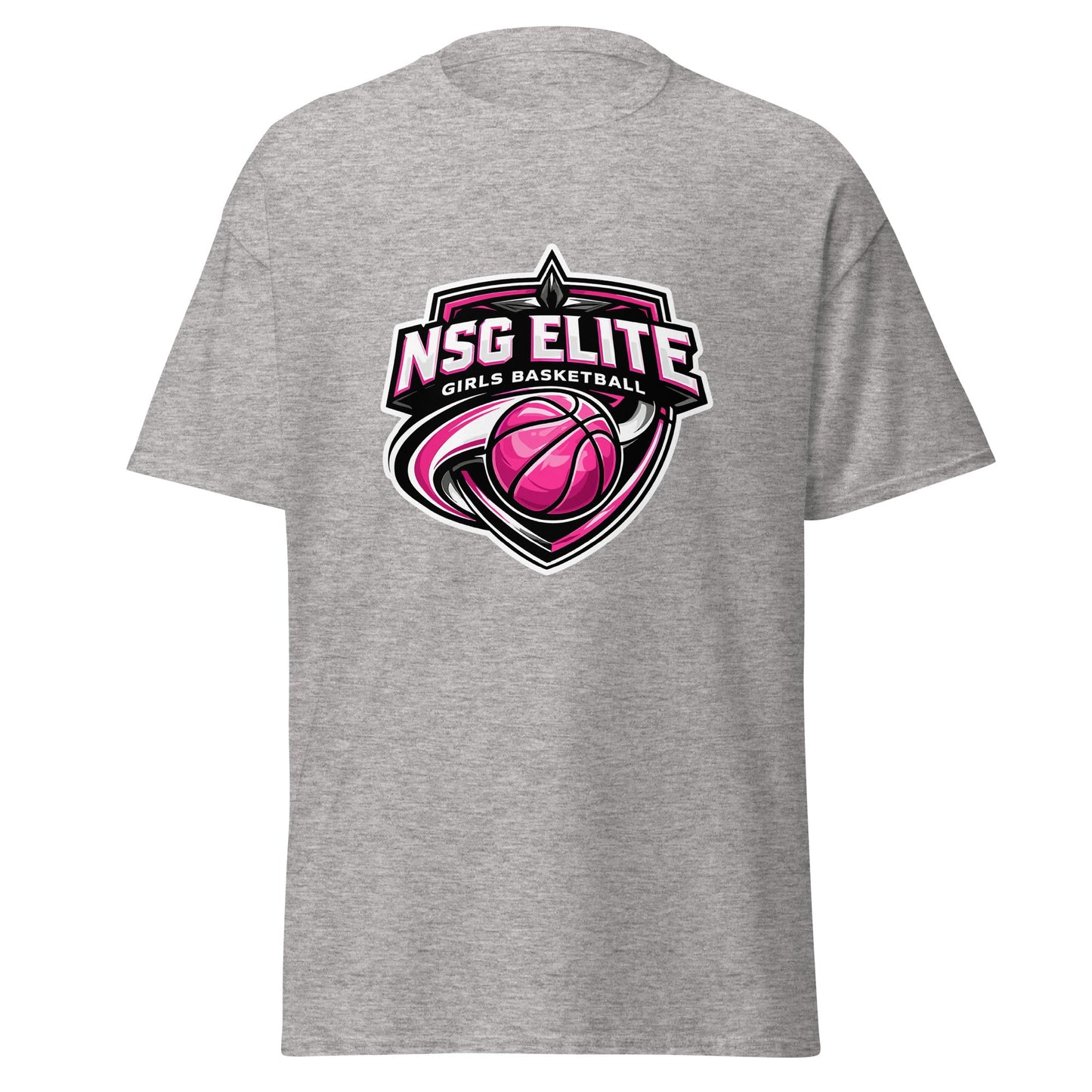 Classic | T-Shirt | NSG Elite Women’s Basketball | Vanguard Shield Logo