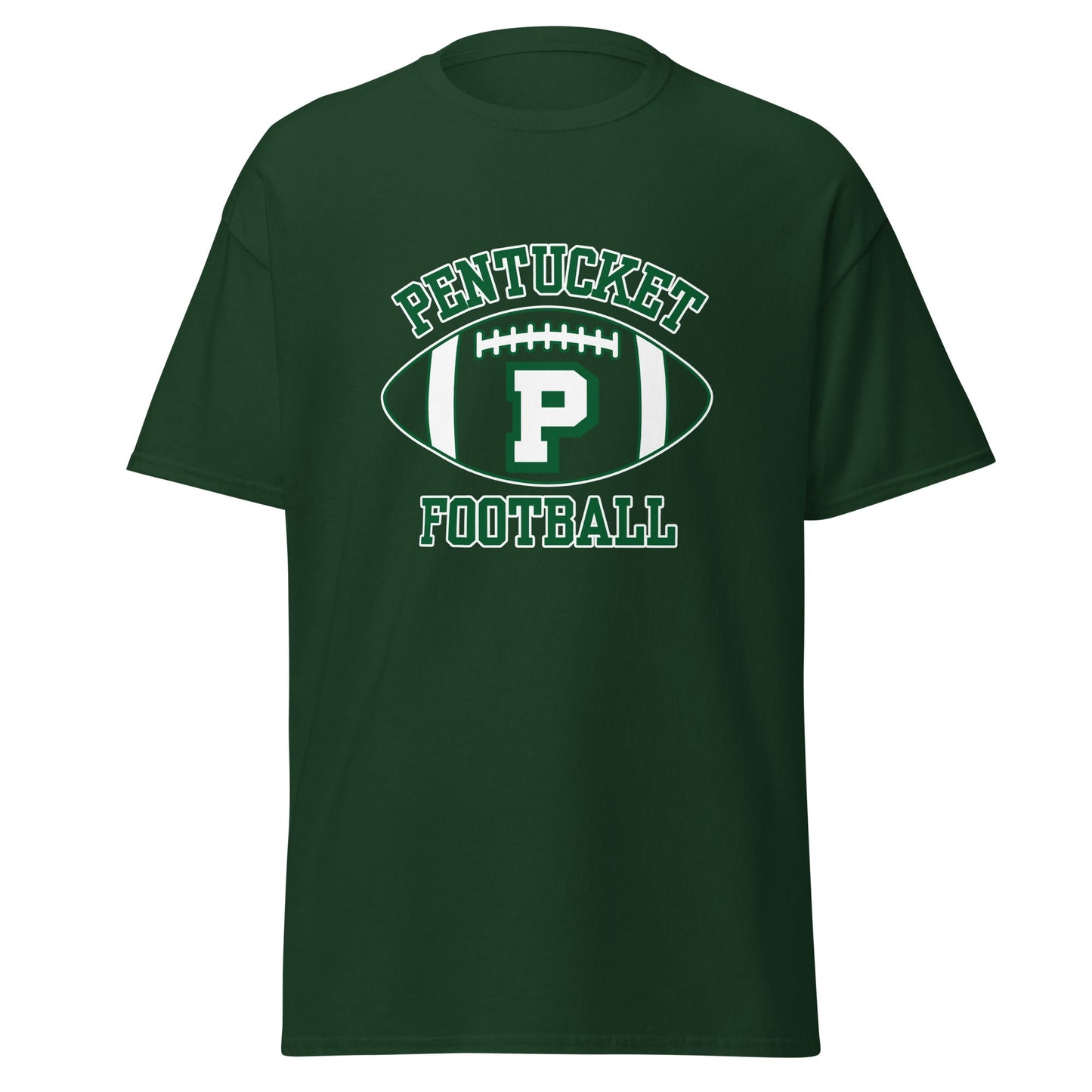 Classic | T-Shirt | Pentucket Youth Football and Cheer | Varsity Badge Logo