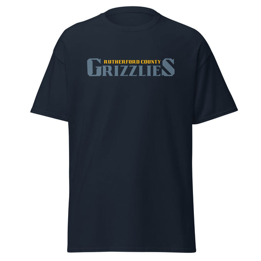 Classic | T-Shirt | Rutherford County Grizzlies Football | Alt Script Logo