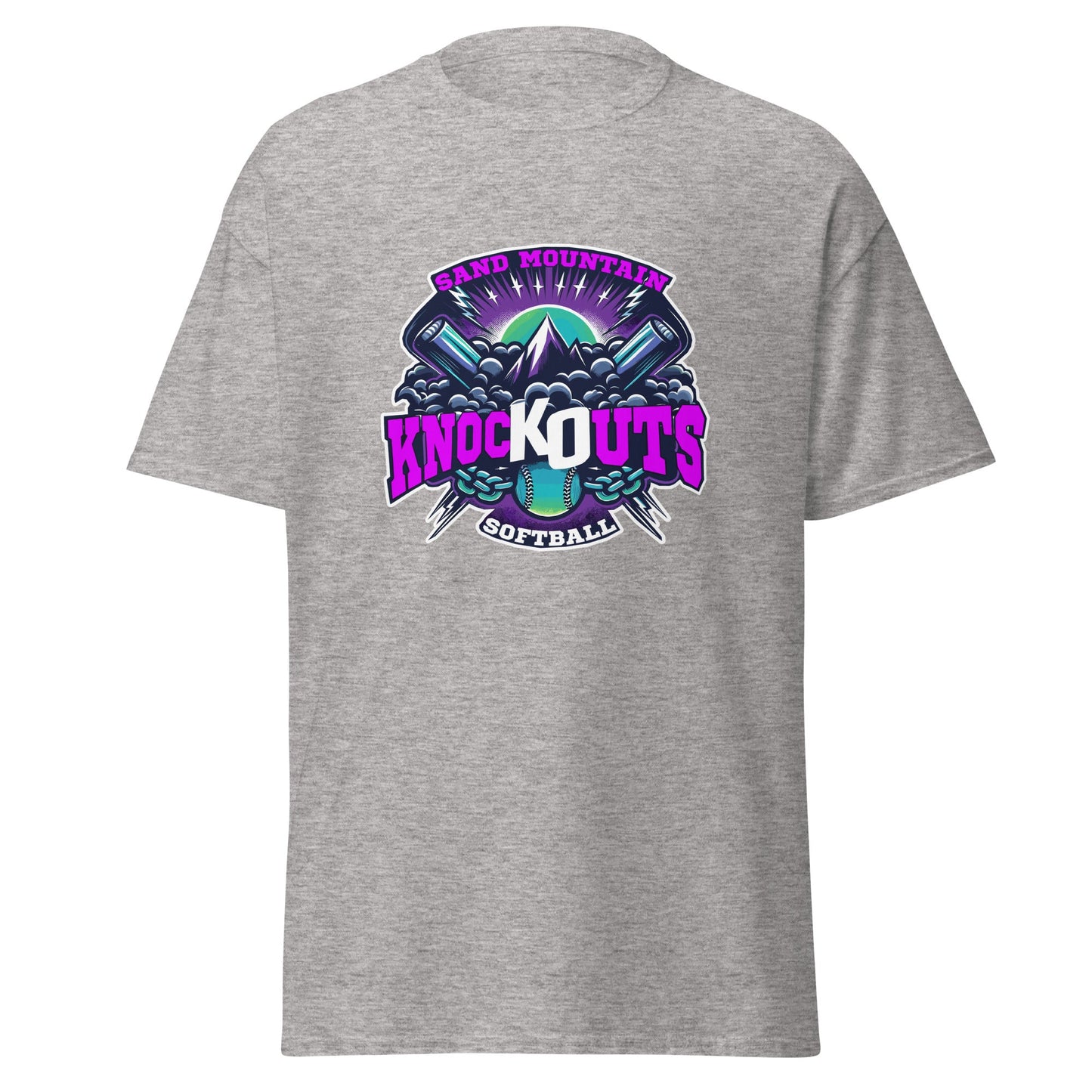 Classic | T-Shirt | Sand Mountain Knockouts | Ball & Bat Logo