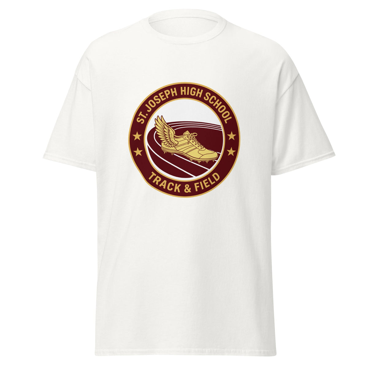 Classic | T-Shirt | St. Joseph High School - Track & Field | Badge Logo