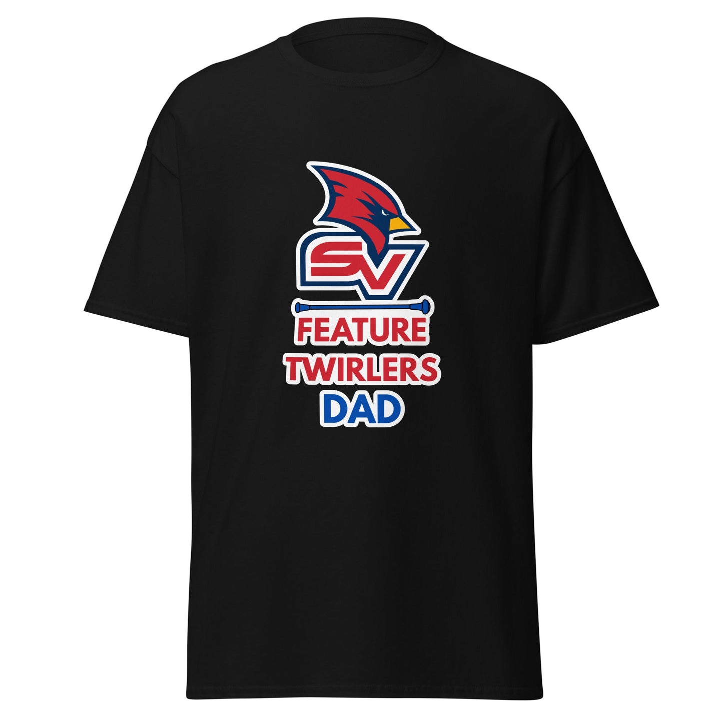 Classic | T-Shirt | SVSU Feature twirlers | Dad Logo