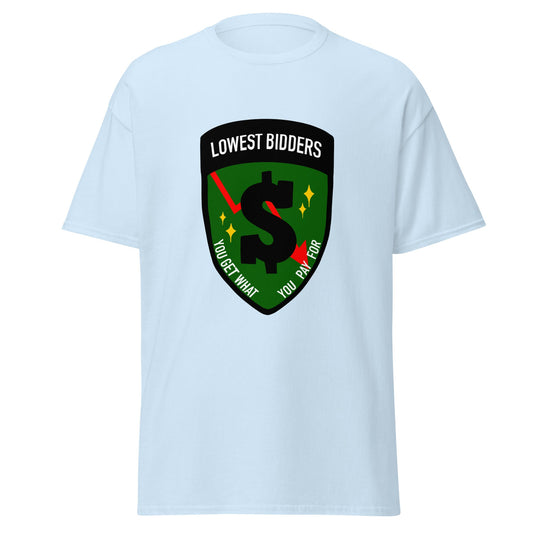 Classic | T-Shirt | The Lowest Bidders | Emblem Logo