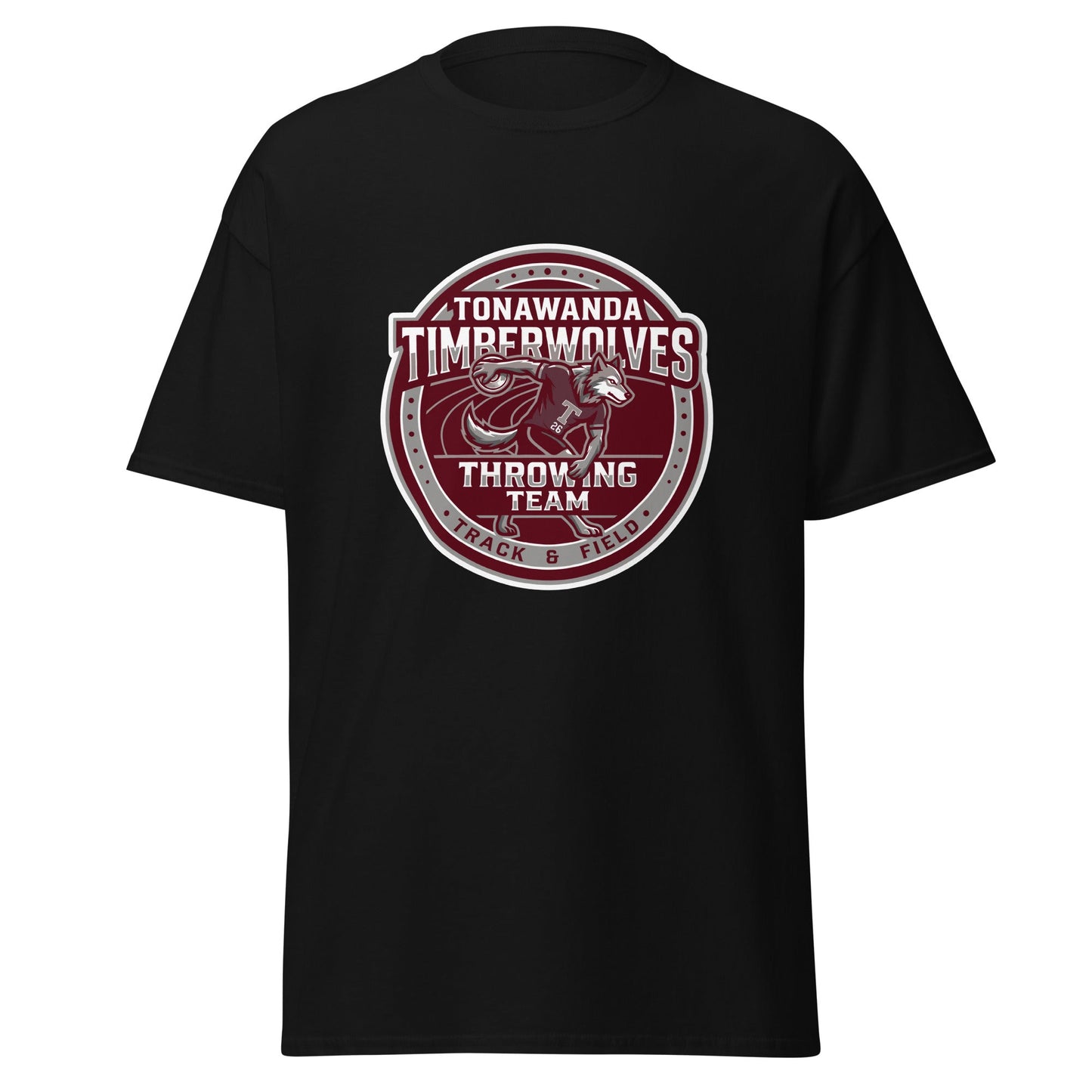 Classic | T-Shirt | Tonawanda High School Track and Field | Throwing Team Logo