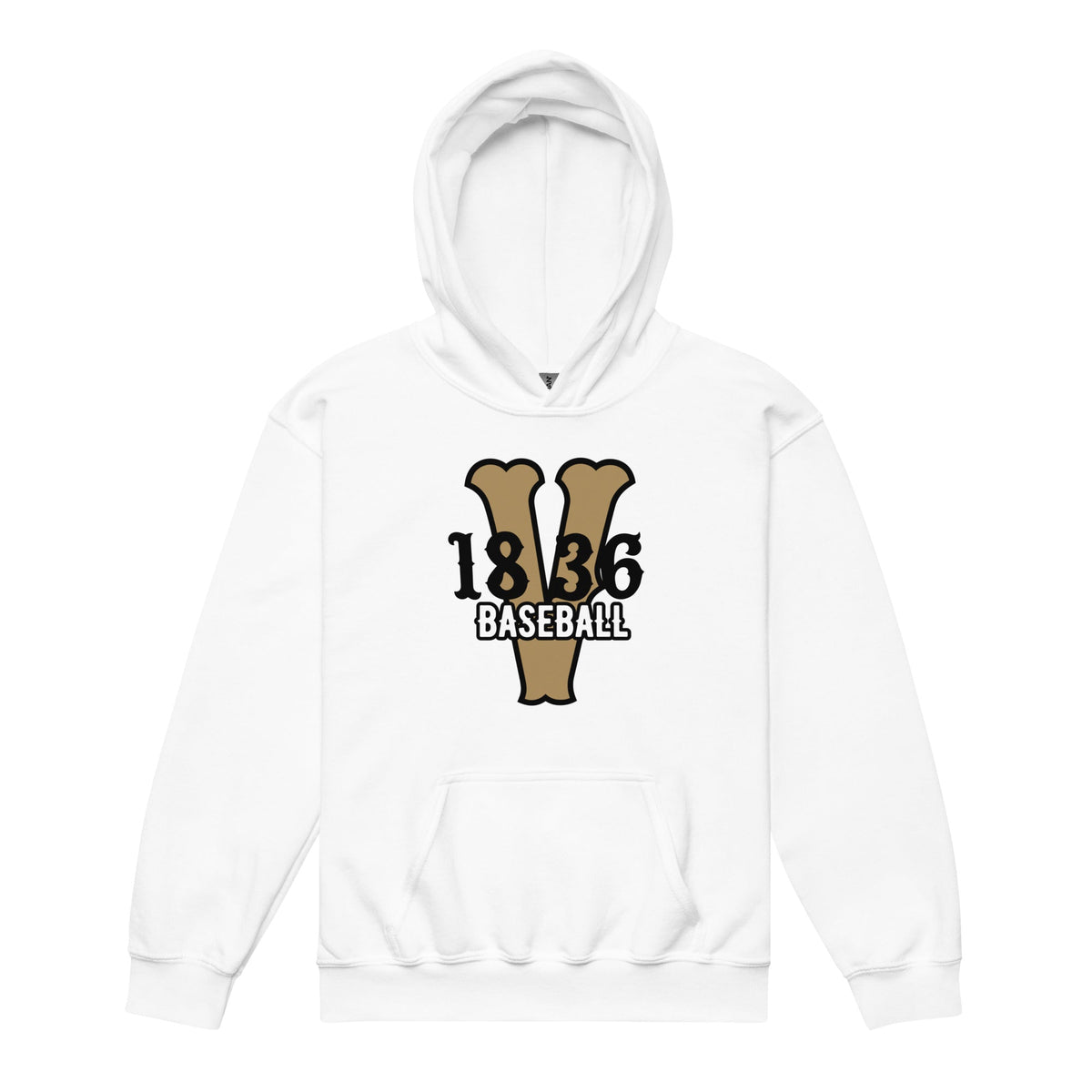 Classic | Youth Hoodie | 1836 Volunteers Baseball | Crest Logo