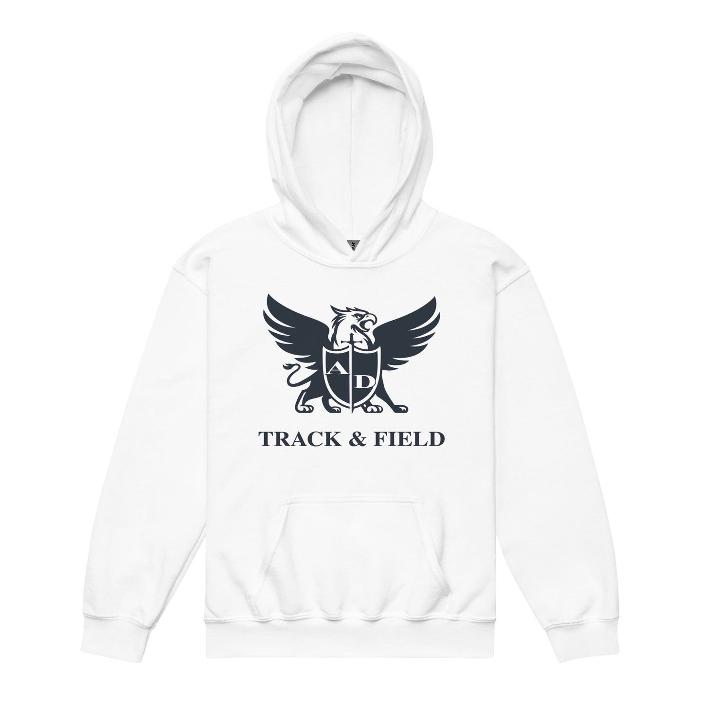 Classic | Youth Hoodie | Arma Dei Academy Track and Field | Griffin Logo