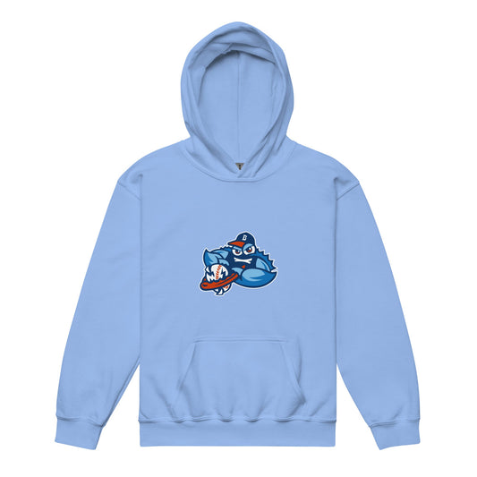 Classic | Youth Hoodie | Bellport BlueClaws | Mascot Logo