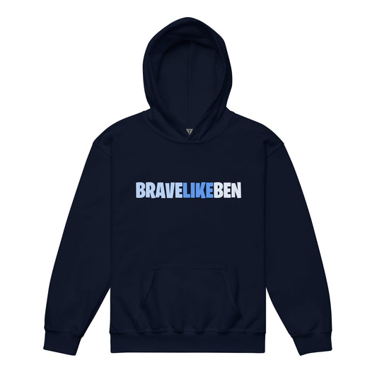 Classic | Youth Hoodie | Brave Like Ben | Script Logo