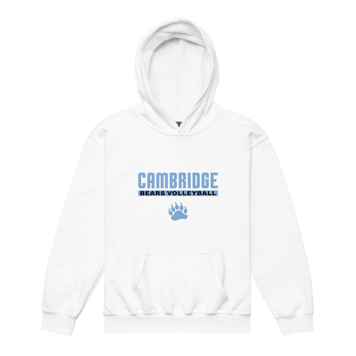 Classic | Youth Hoodie | Cambridge Volleyball | Script Paw Logo