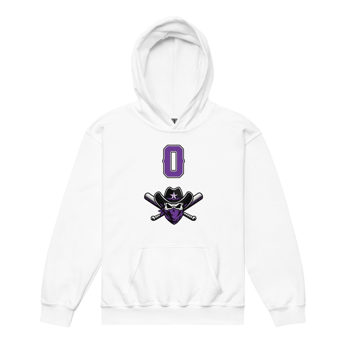 Classic | Youth Hoodie | Carolina Outlaws Baseball | Purple Renegades Logo