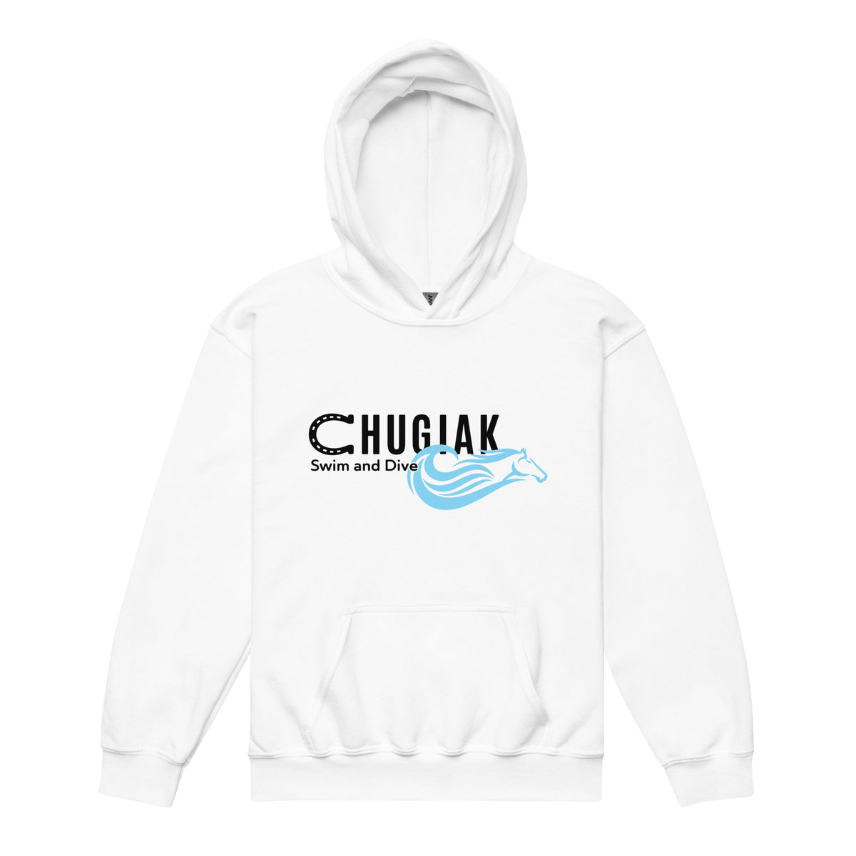 Classic | Youth Hoodie | Chugiak Mustang Swim & Dive | Crest Logo