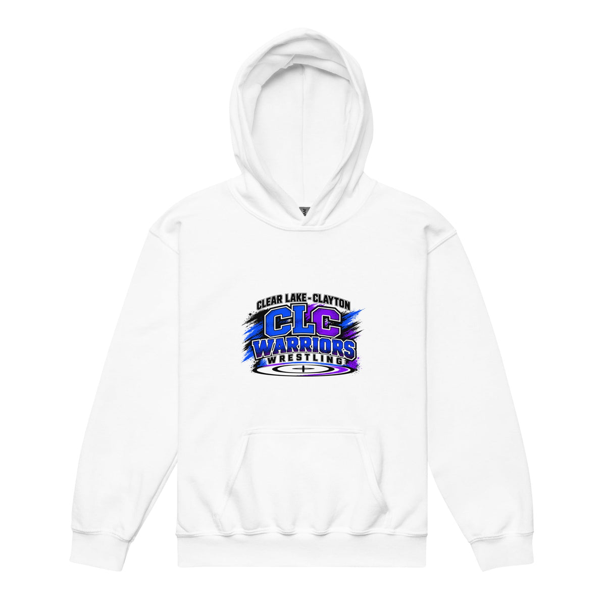 Classic | Youth Hoodie | Clear Lake - Clayton Wrestling | Vanguard Logo