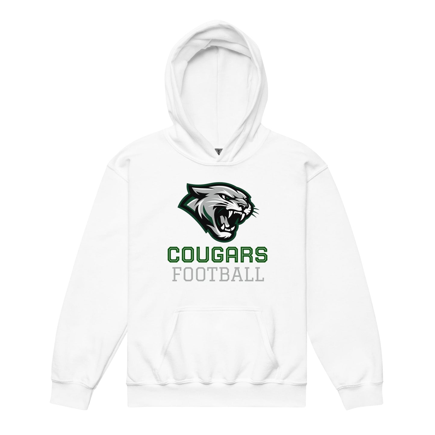 Classic | Youth Hoodie | Colts Neck Cougars | Youth Tackle Football (AYF) | Strike Mascot Logo