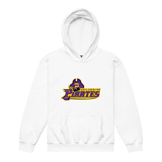 Classic | Youth Hoodie | ECU Club Womens Lacrosse | Pirate Emblem Logo