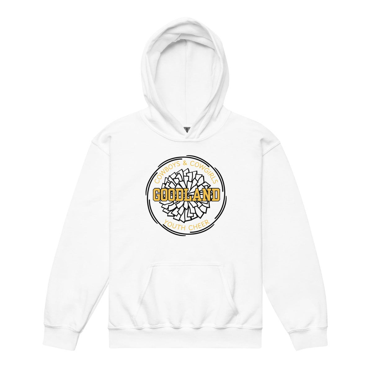 Classic | Youth Hoodie | Goodland Youth Cheer | Crest Logo