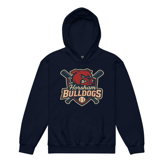 Classic | Youth Hoodie | Horsham Travel Baseball | Bulldogs Logo