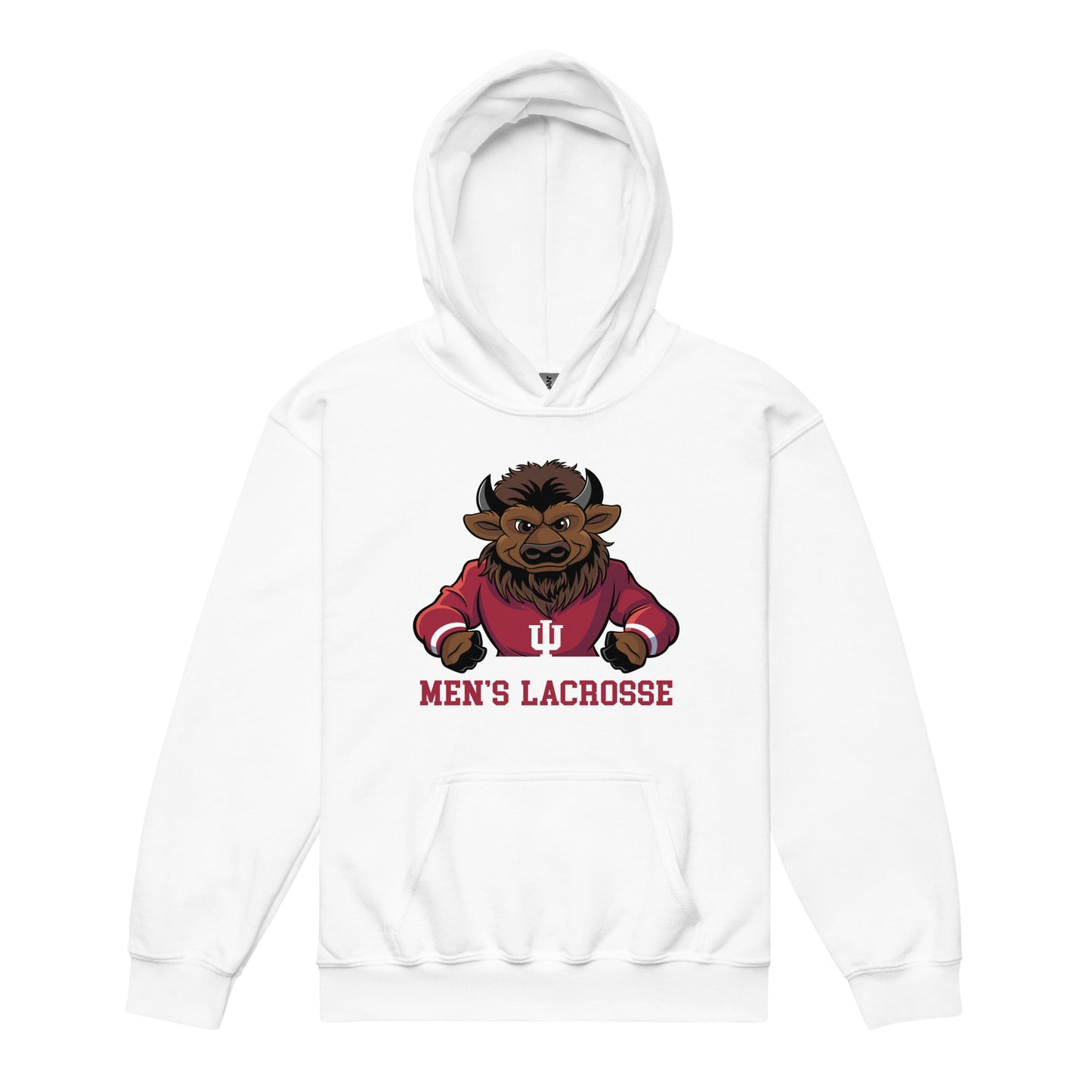 Classic | Youth Hoodie | Indiana University Lacrosse | Mascot Logo