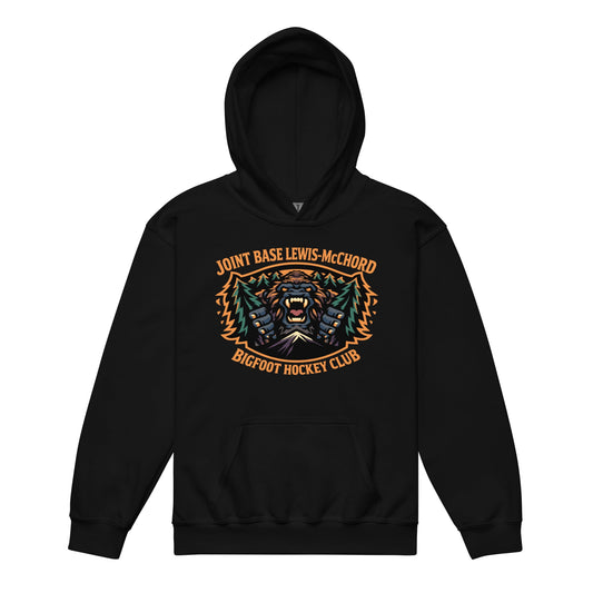 Classic | Youth Hoodie | JBLM Bigfoot Hockey Team | Mascot Logo
