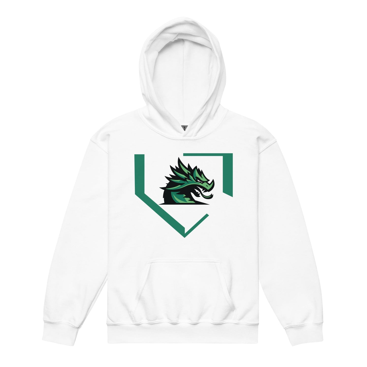 Classic | Youth Hoodie | John Cooper Baseball | Dragon Home Logo
