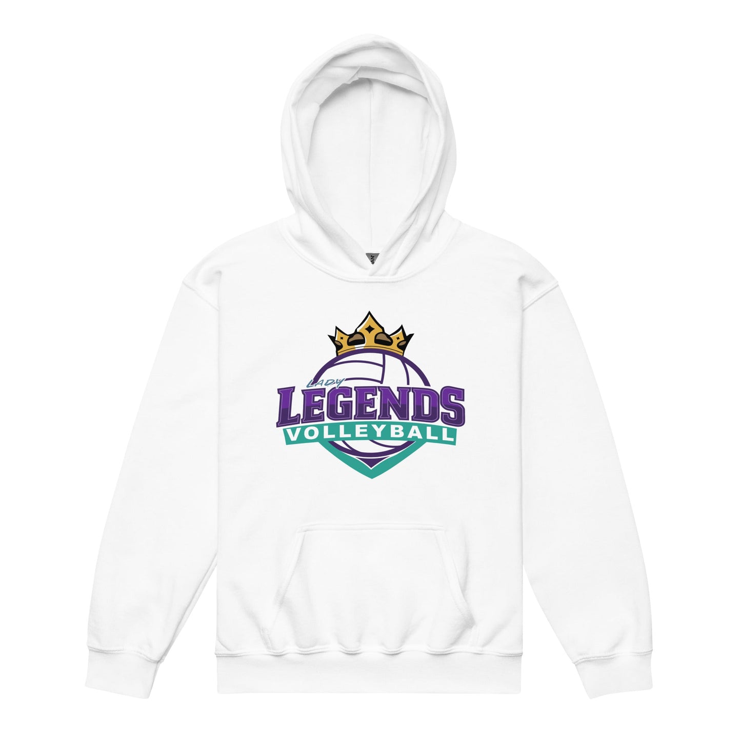 Classic | Youth Hoodie | Lady Legends Volleyball | Crown Logo