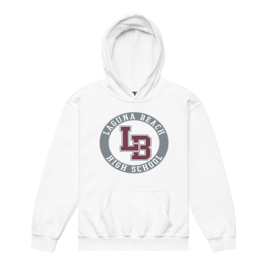 Classic | Youth Hoodie | Laguna Beach High School Wrestling | Badge Logo