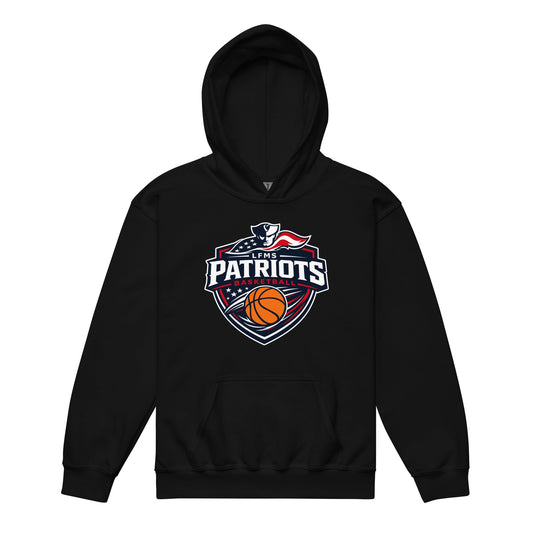 Classic | Youth Hoodie | LFMS Athletics | Patriots Basketball Logo