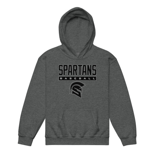 Classic | Youth Hoodie | Owings Mills Spartans Baseball | Crest Logo