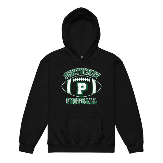 Classic | Youth Hoodie | Pentucket Youth Football and Cheer | Varsity Badge Logo