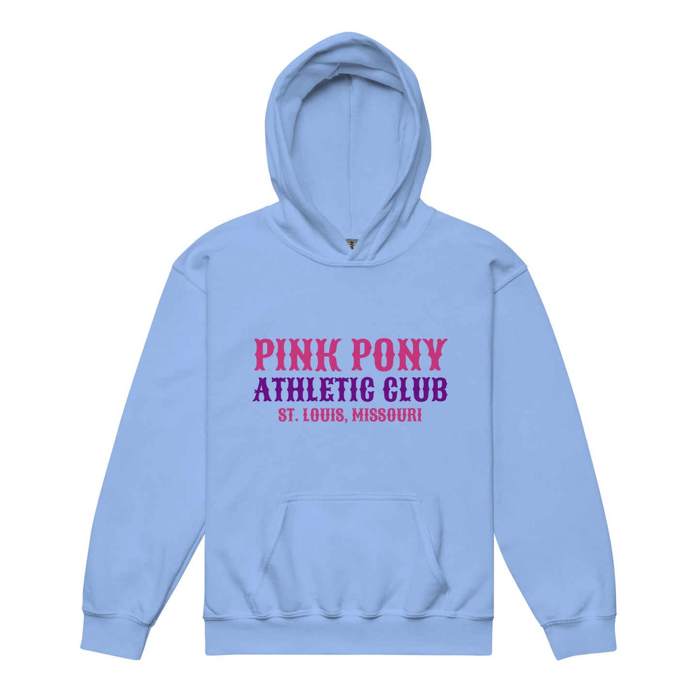 Classic | Youth Hoodie | Pink Pony Athletic Club | Athletic Wordmark Logo