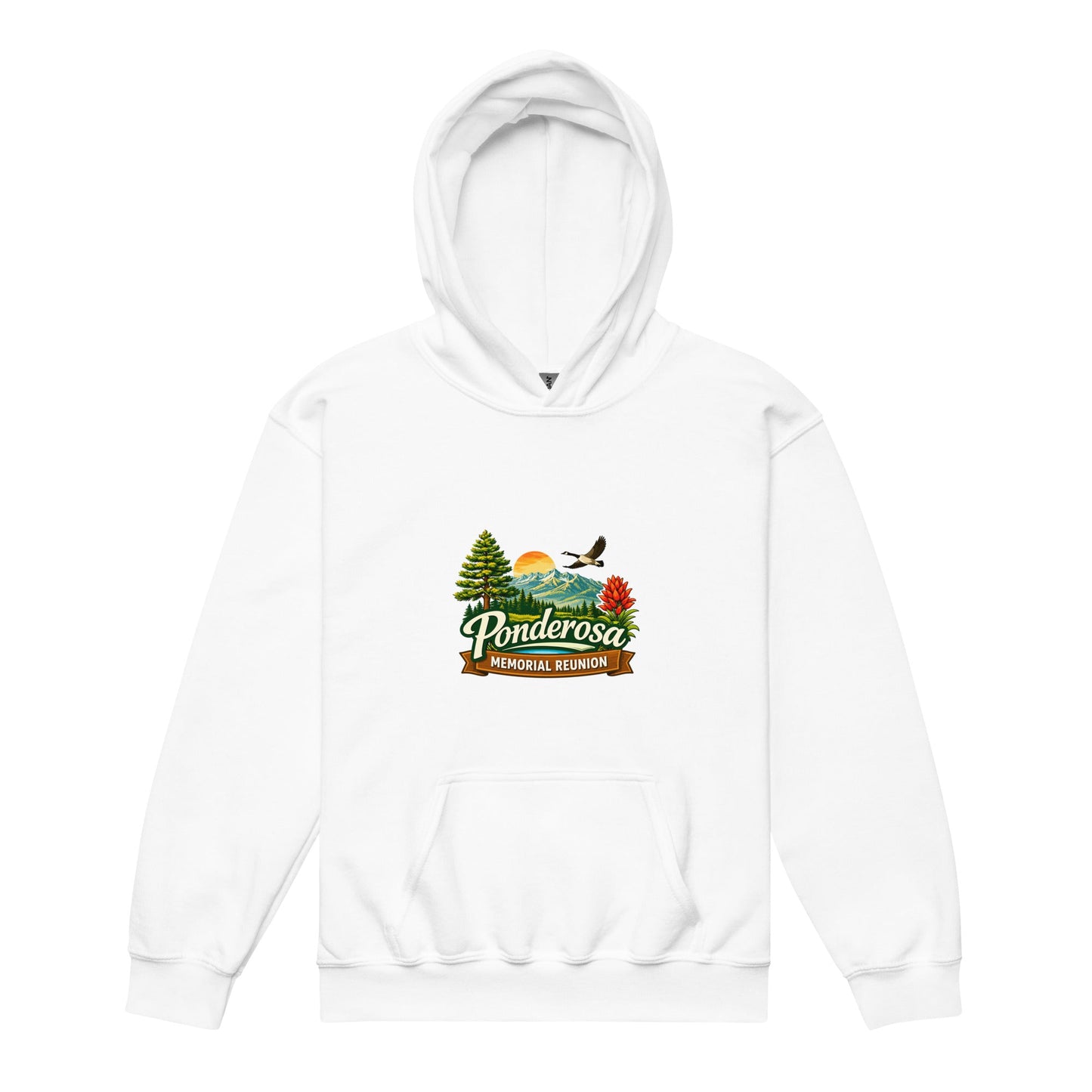 Classic | Youth Hoodie | Ponderosa Reunion | Painted Mountain Crest Logo