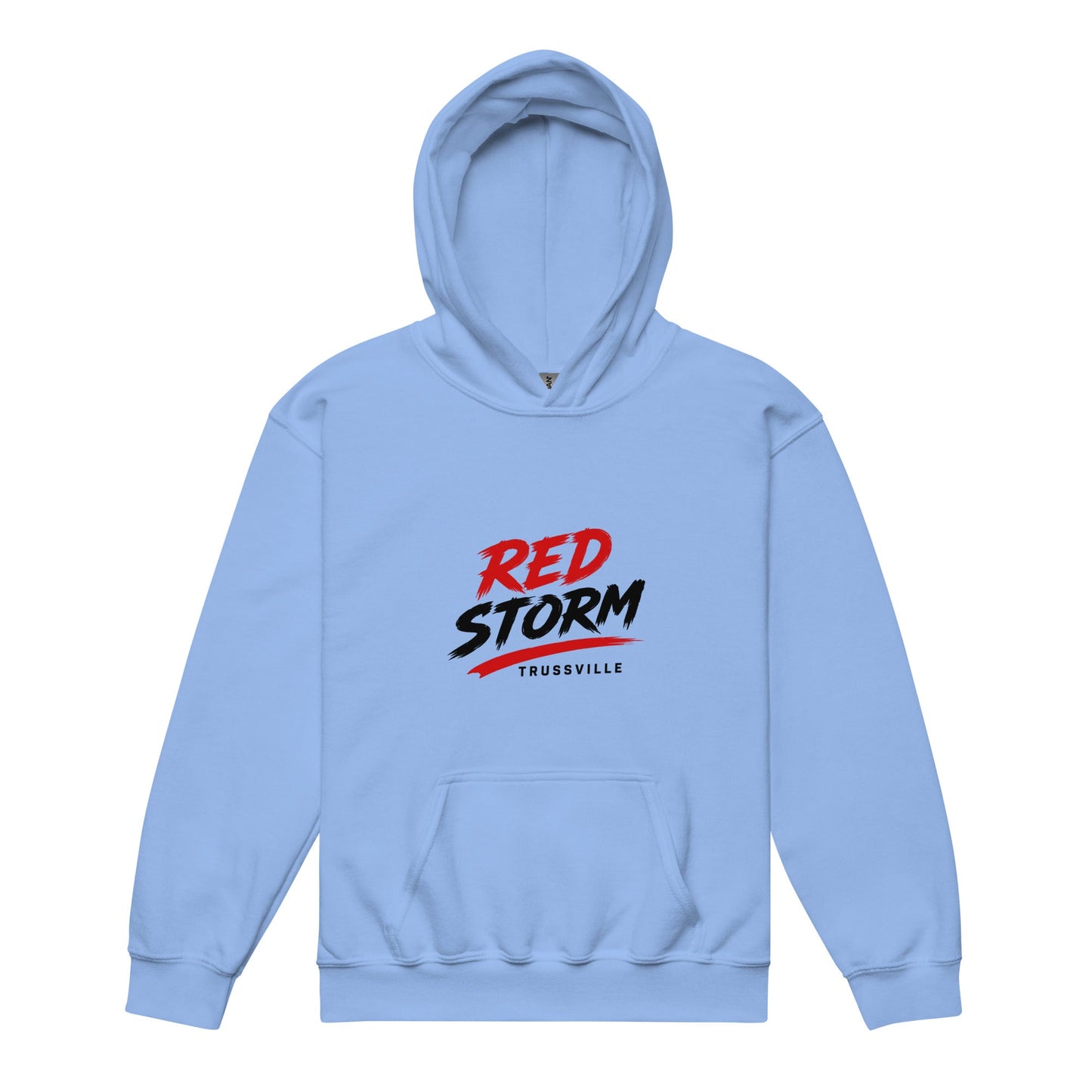 Classic | Youth Hoodie | Red Storm | Modern Script Logo