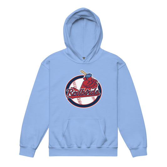 Classic | Youth Hoodie | Redbirds | Vintage Badge Logo