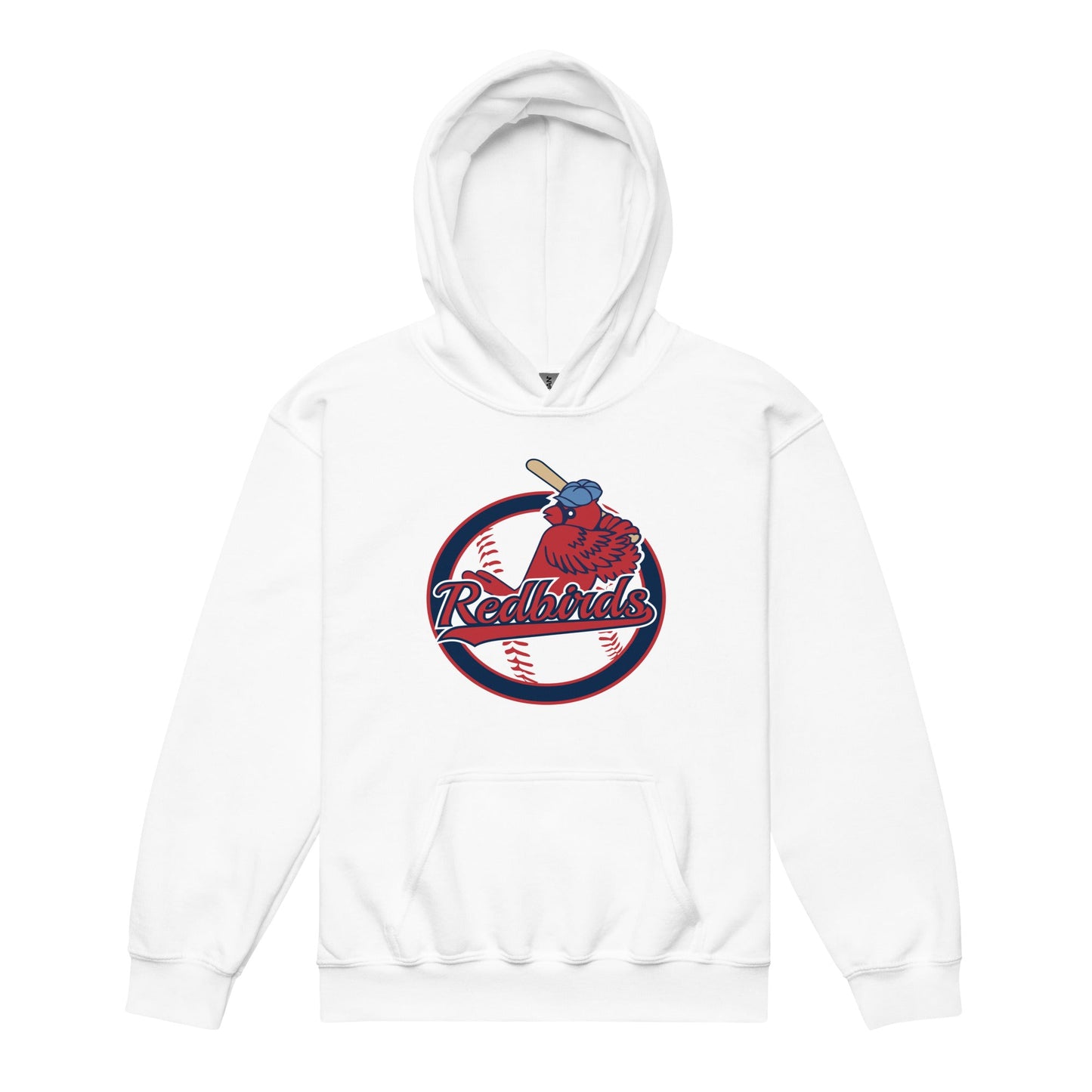 Classic | Youth Hoodie | Redbirds | Vintage Badge Logo