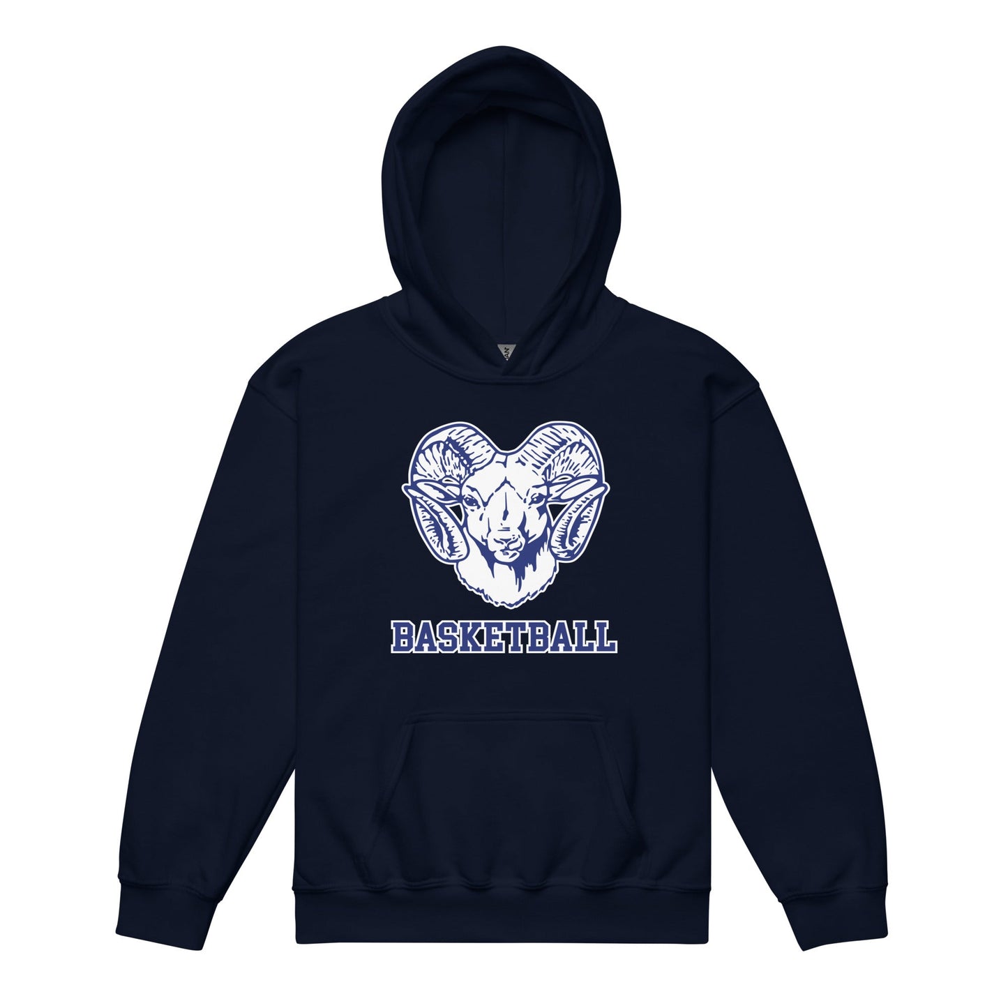 Classic | Youth Hoodie | Rensselaer Rams | Basketball Logo