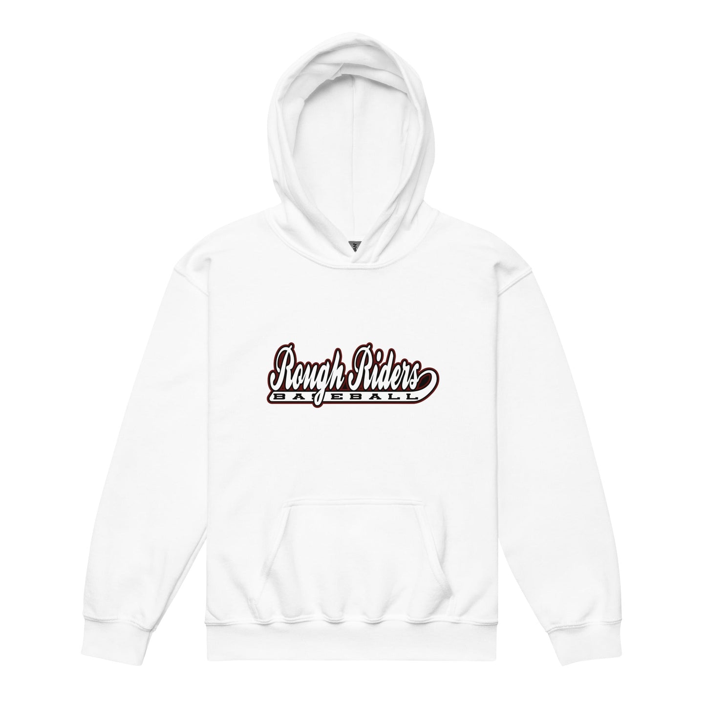 Classic | Youth Hoodie | Rough Riders | Baseball Script Logo