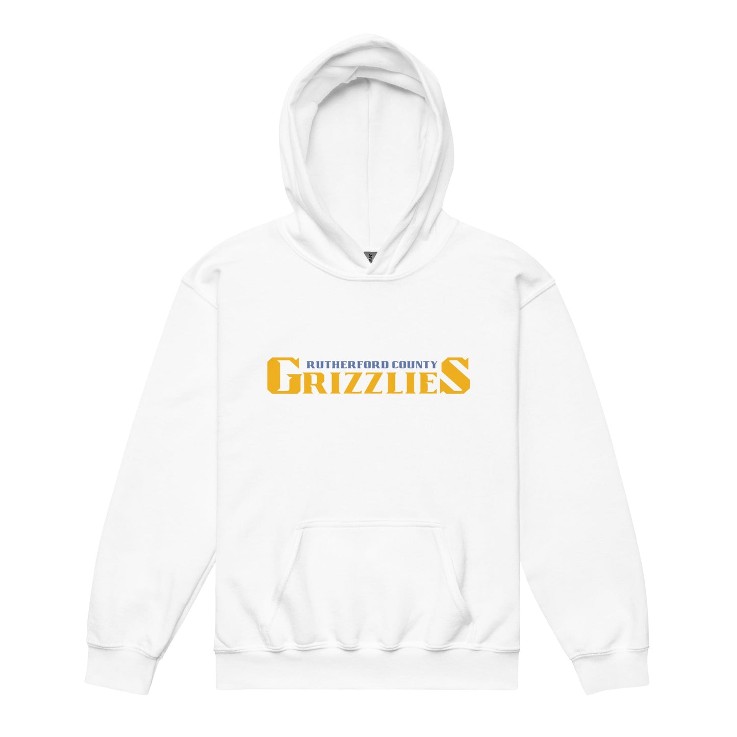 Classic | Youth Hoodie | Rutherford County Grizzlies Football | Script Logo