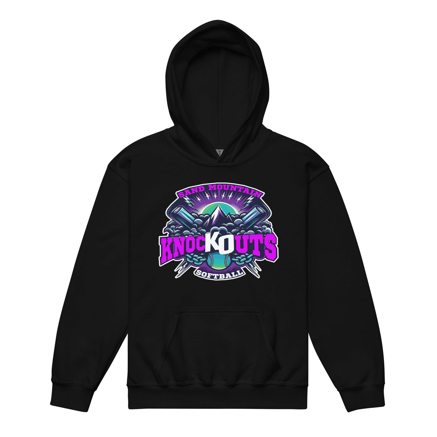 Classic | Youth Hoodie | Sand Mountain Knockouts | Ball & Bat Logo