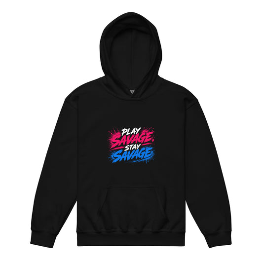 Classic | Youth Hoodie | Savage Softball | Play Stay Logo