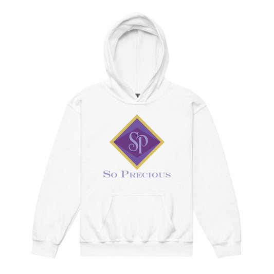 Classic | Youth Hoodie | So Precious Goods | Amethyst Aura Logo