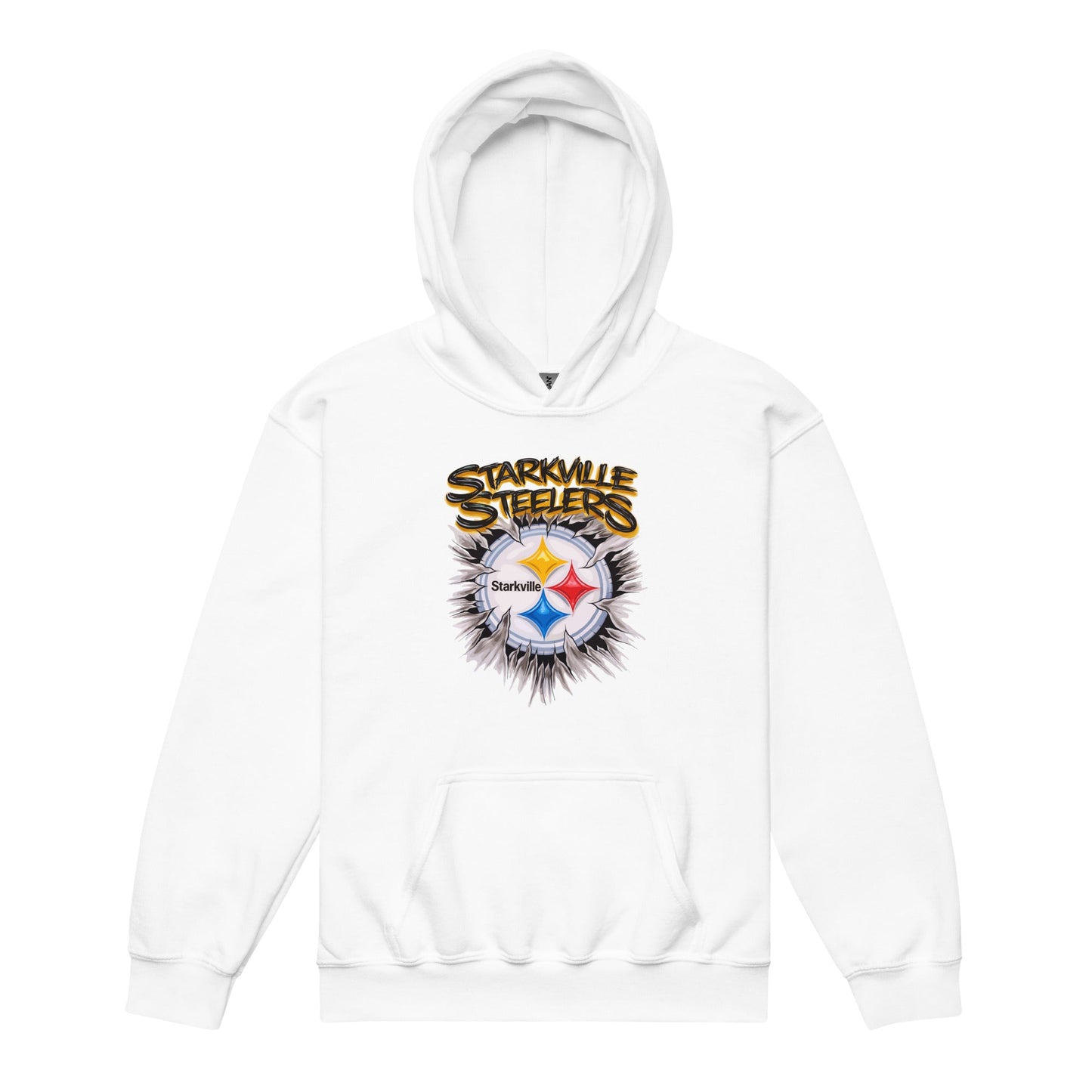 Classic | Youth Hoodie | Starkville Steelers | Ripped Logo