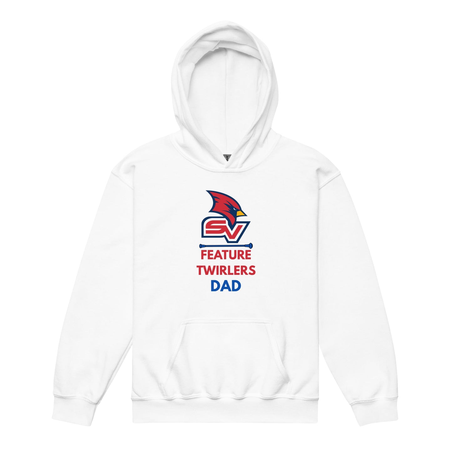 Classic | Youth Hoodie | SVSU Feature twirlers | Dad Logo