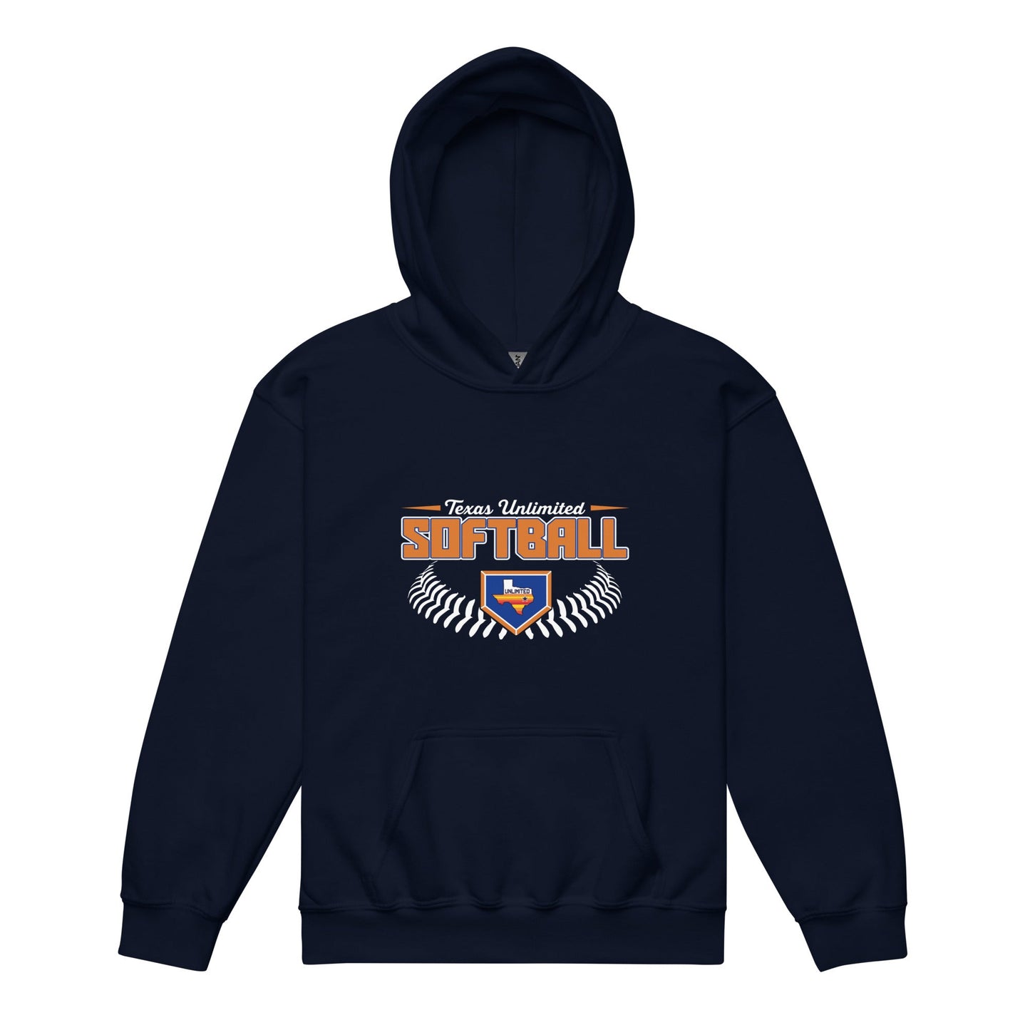 Classic | Youth Hoodie | Texas Unlimited | Softball Logo