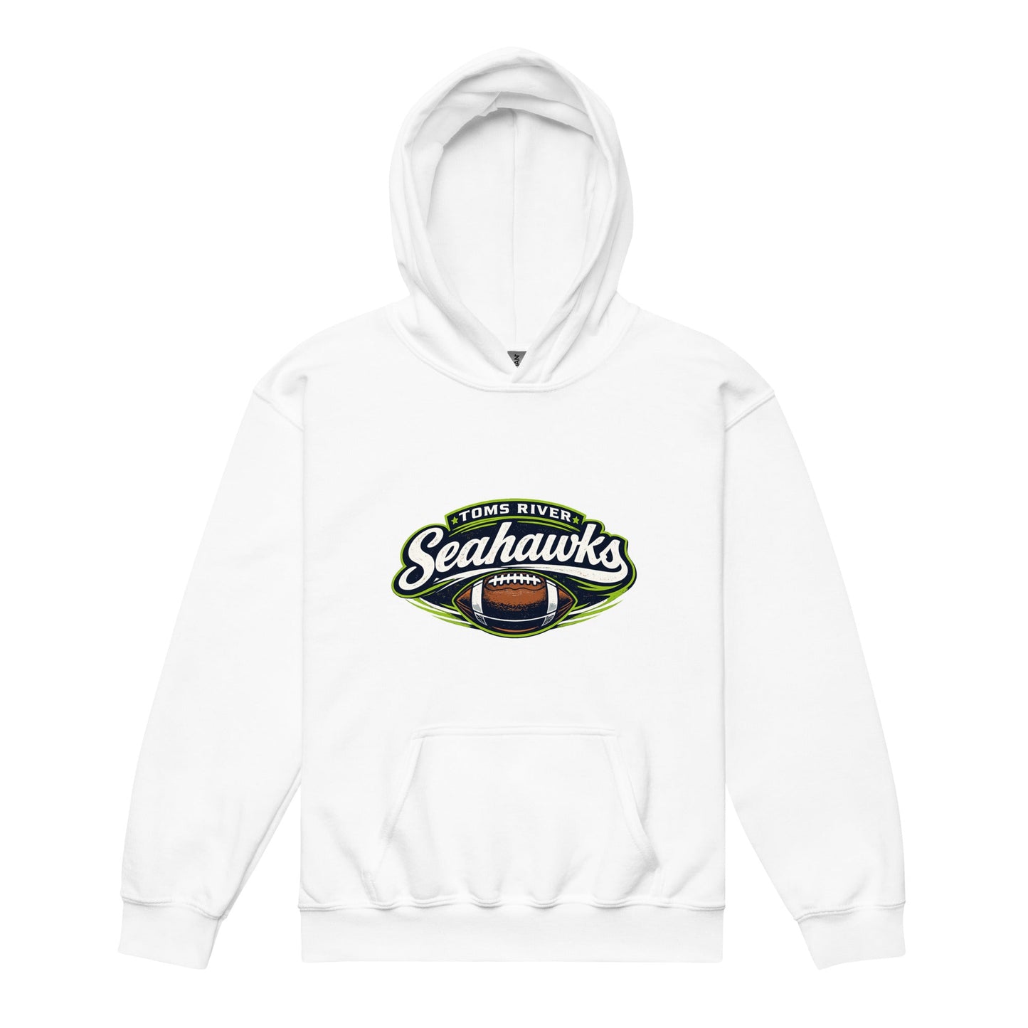 Classic | Youth Hoodie | Toms River Seahawks | Football Emblem Logo