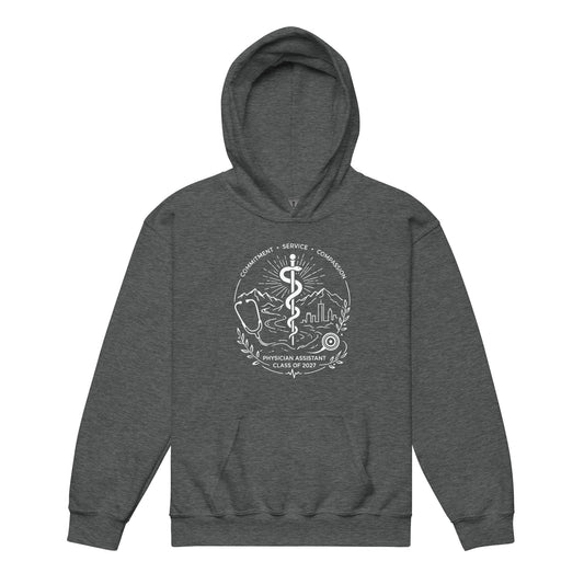 Classic | Youth Hoodie | Trine PA program | Crest Logo