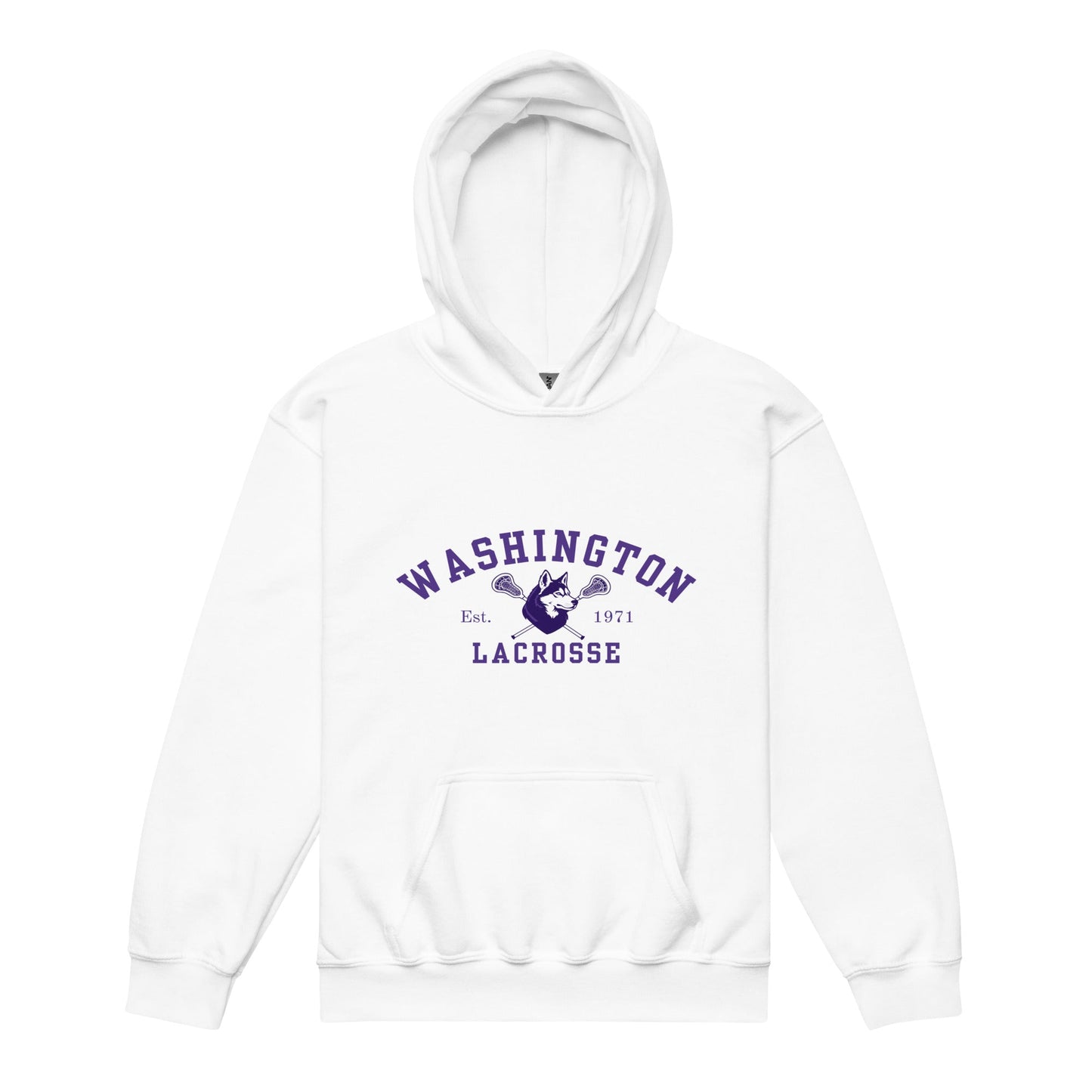 Classic | Youth Hoodie | UW Women's Club Lacrosse | Washington Lacrosse Logo